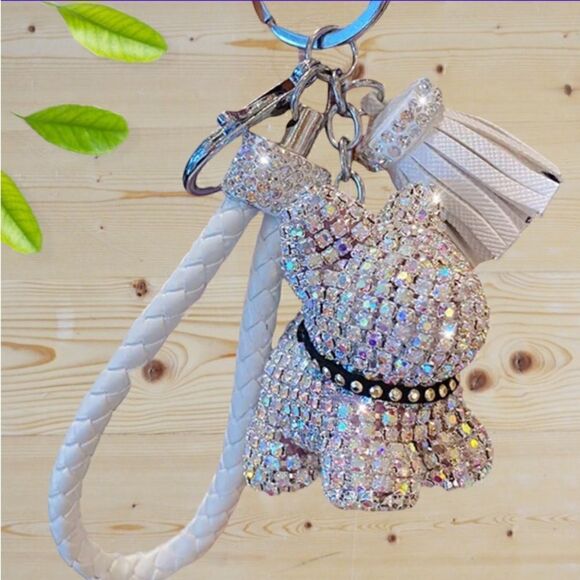 DOG LOVER KEYCHAIN CHARM GLIMMER - Picture 2 of 3